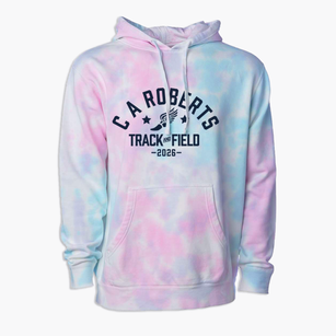C A Roberts Elementary School Track and Field Premium Tie-Dye Hoodie