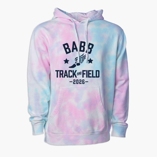 Babb Middle School Track and Field Premium Tie-Dye Hoodie