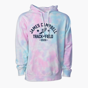 James Campbell High School Track and Field Premium Tie-Dye Hoodie