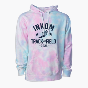 Inkom Elementary School Track and Field Premium Tie-Dye Hoodie