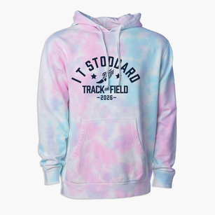I T Stoddard Elementary School Track and Field Premium Tie-Dye Hoodie