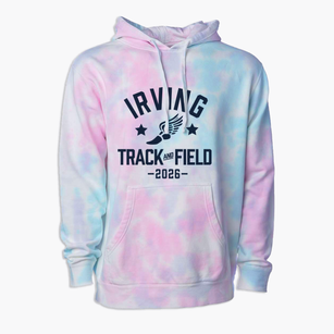 Irving Elementary School Track and Field Premium Tie-Dye Hoodie