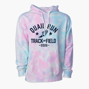 Quail Run Elementary School Track and Field Premium Tie-Dye Hoodie