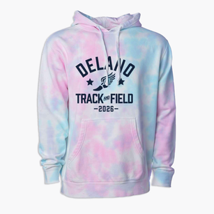 Delano Child Parent Center & Elementary Track and Field Premium Tie-Dye Hoodie
