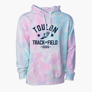 Toulon Elementary School Track and Field Premium Tie-Dye Hoodie