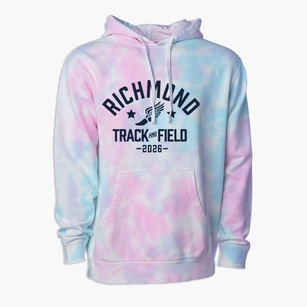 Richmond Grade School Track and Field Premium Tie-Dye Hoodie