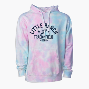 Little Ranch School Track and Field Premium Tie-Dye Hoodie