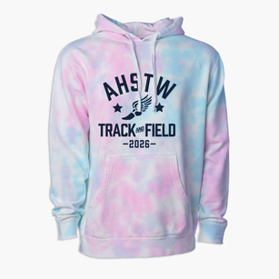Ahstw Community High School Track and Field Premium Tie-Dye Hoodie