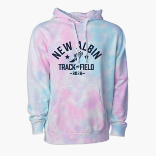 New Albin Elementary School Track and Field Premium Tie-Dye Hoodie