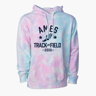 Ames Middle School Track and Field Premium Tie-Dye Hoodie