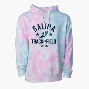 Salina Middle School Track and Field Premium Tie-Dye Hoodie