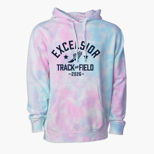 Excelsior Christian School Track and Field Premium Tie-Dye Hoodie