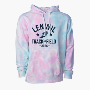 Lenwil Elementary School Track and Field Premium Tie-Dye Hoodie