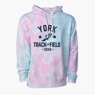 York Middle School Track and Field Premium Tie-Dye Hoodie