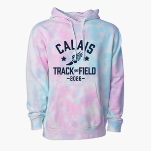 Calais Middle School Track and Field Premium Tie-Dye Hoodie