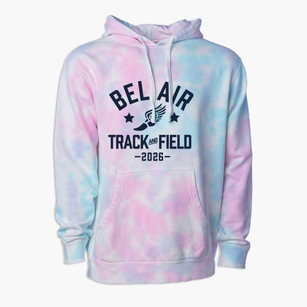 Bel Air Elementary School Track and Field Premium Tie-Dye Hoodie