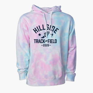 Hillside Mennonite School Track and Field Premium Tie-Dye Hoodie