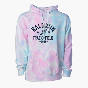 Baldwin Elementary School Track and Field Premium Tie-Dye Hoodie