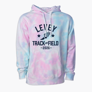 Levey Middle School Track and Field Premium Tie-Dye Hoodie
