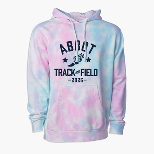 Abbot Elementary School Track and Field Premium Tie-Dye Hoodie