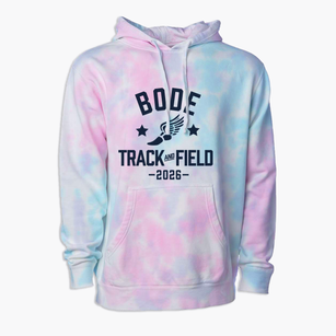 Bode Middle School Track and Field Premium Tie-Dye Hoodie