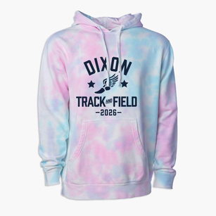 Dixon Elementary School Track and Field Premium Tie-Dye Hoodie