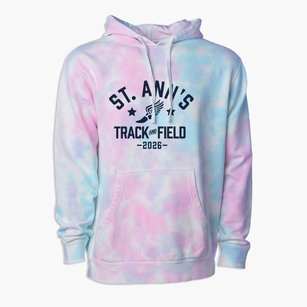 Saint Ann's School Track and Field Premium Tie-Dye Hoodie