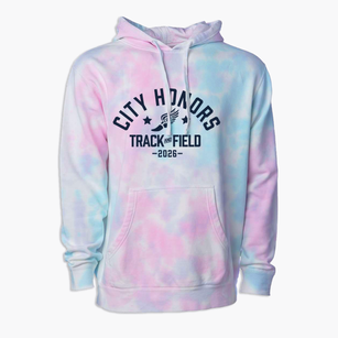 City Honors School 195 Track and Field Premium Tie-Dye Hoodie