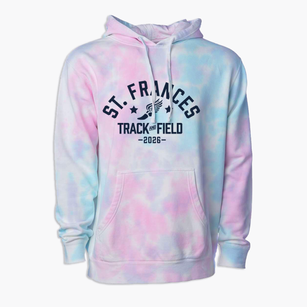Saint Frances Cabrini School Track and Field Premium Tie-Dye Hoodie