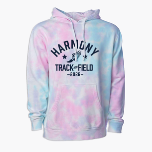Harmony Christian School Track and Field Premium Tie-Dye Hoodie