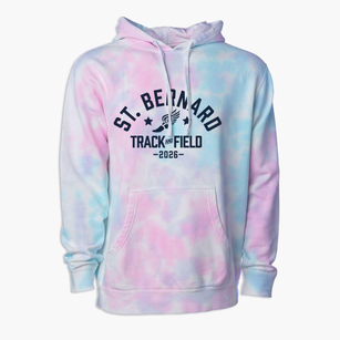 Saint Bernard School Track and Field Premium Tie-Dye Hoodie