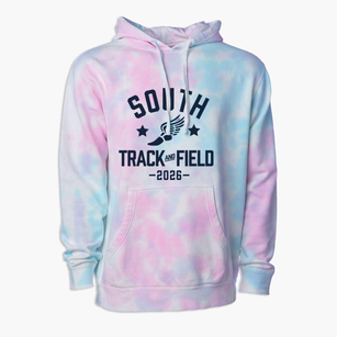 South Junior High School Track and Field Premium Tie-Dye Hoodie