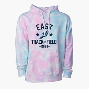 East Junior High School Track and Field Premium Tie-Dye Hoodie