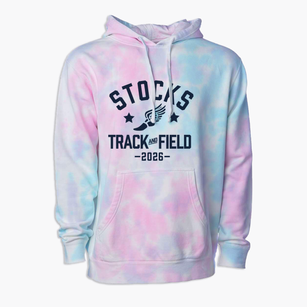 Stocks Elementary School Track and Field Premium Tie-Dye Hoodie