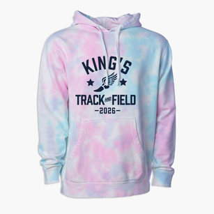 King's Memorial Christian Academy Track and Field Premium Tie-Dye Hoodie
