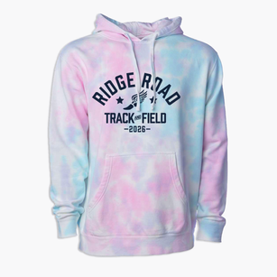 Ridge Road Middle School Track and Field Premium Tie-Dye Hoodie