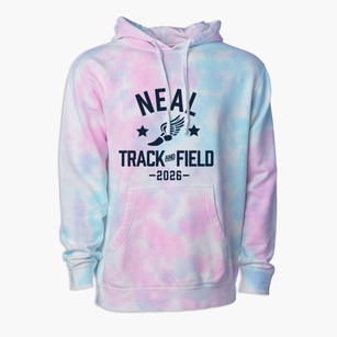Neal Middle School Track and Field Premium Tie-Dye Hoodie