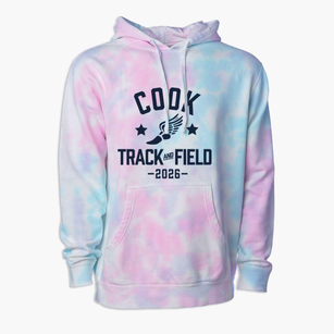 Cook Middle School Track and Field Premium Tie-Dye Hoodie