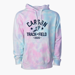 Jesse Carson High School Track and Field Premium Tie-Dye Hoodie