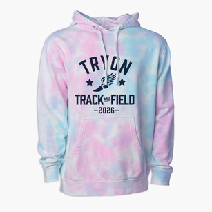 Tryon Elementary School Track and Field Premium Tie-Dye Hoodie