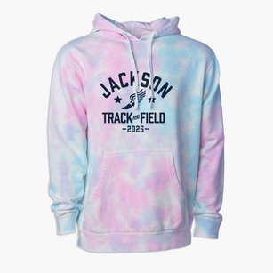 Jackson Middle School Track and Field Premium Tie-Dye Hoodie