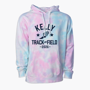 Kelly Elementary School Track and Field Premium Tie-Dye Hoodie