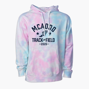 Mcadoo Catholic Elementary School Track and Field Premium Tie-Dye Hoodie
