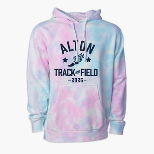 Alton Elementary School Track and Field Premium Tie-Dye Hoodie