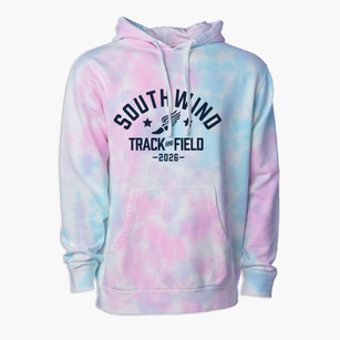 Southwind Elementary School Track and Field Premium Tie-Dye Hoodie