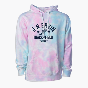 J N Ervin Elementary School Track and Field Premium Tie-Dye Hoodie