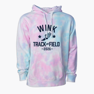Wink Elementary School Track and Field Premium Tie-Dye Hoodie