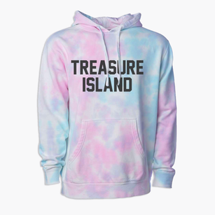 Treasure Island Florida Classic Block Premium Tie-Dye Hoodie