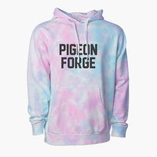 Pigeon Forge Tennessee Classic Block Premium Tie-Dye Hoodie