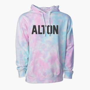 Alton New Hampshire Classic Block Premium Tie-Dye Hoodie